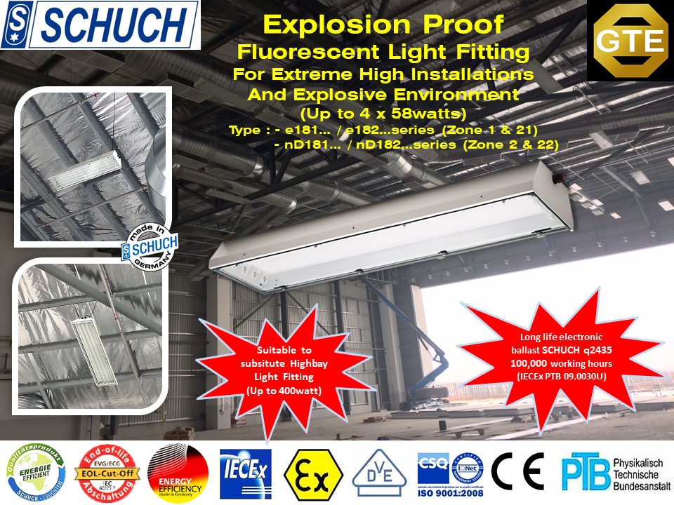 SCHUCH e181_182 FLUORESCENT LIGHTING FOR HIGH BAY APPLICATION 2020